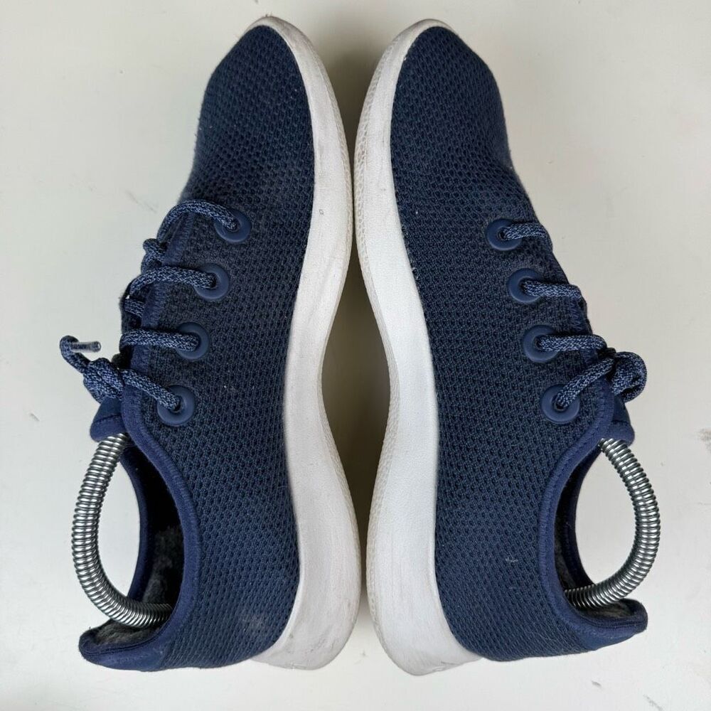 Allbirds Men's Size 9 Tread Runner Blue Canvas Athletic Sneakers Shoes - Picture 5 of 8